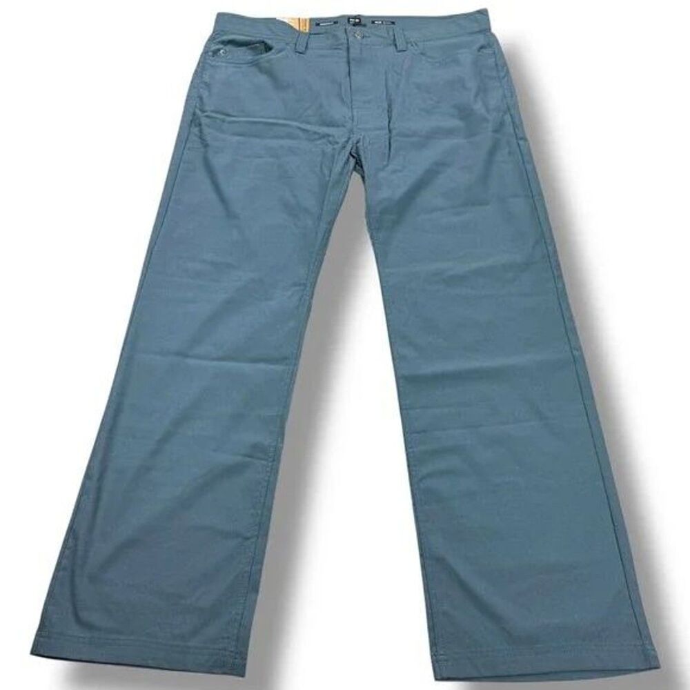 prAna Brion II Men’s Pants 40x32 Gray‑Blue NWT Hiking Climbing Outdoor Stretch